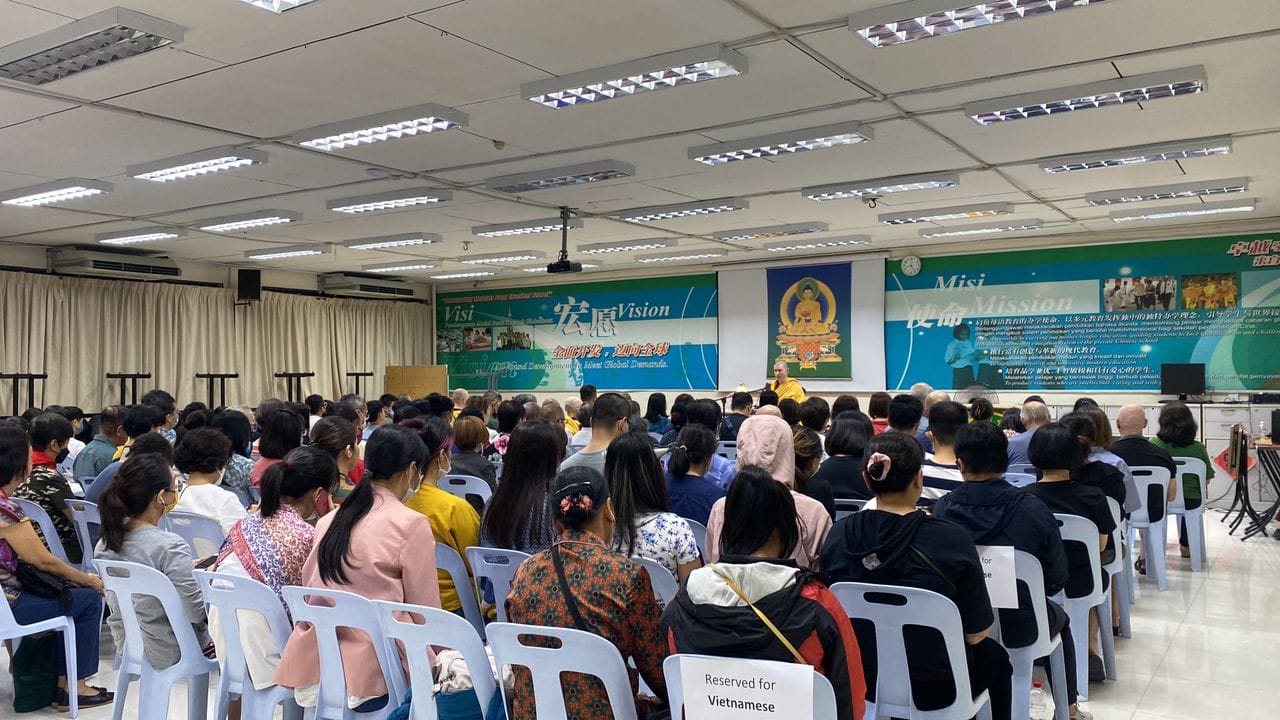 Public talk with Gen Kelsang Rabten in Penang, Malaysia