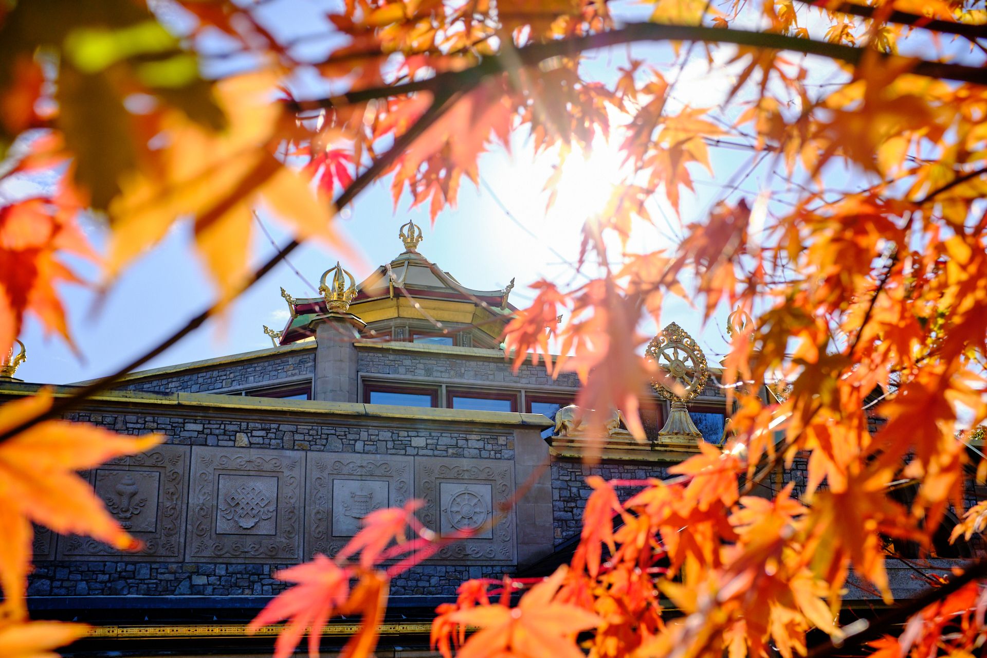 The Temple in Autumn.