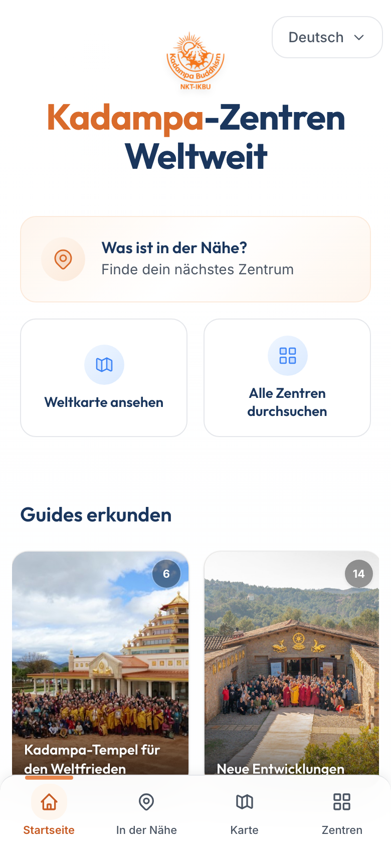 Home screen