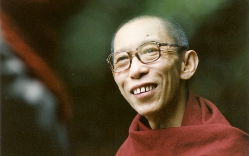 Venerable Geshe-la as a young monk