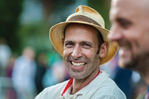 Man smiling and full of self-confidence