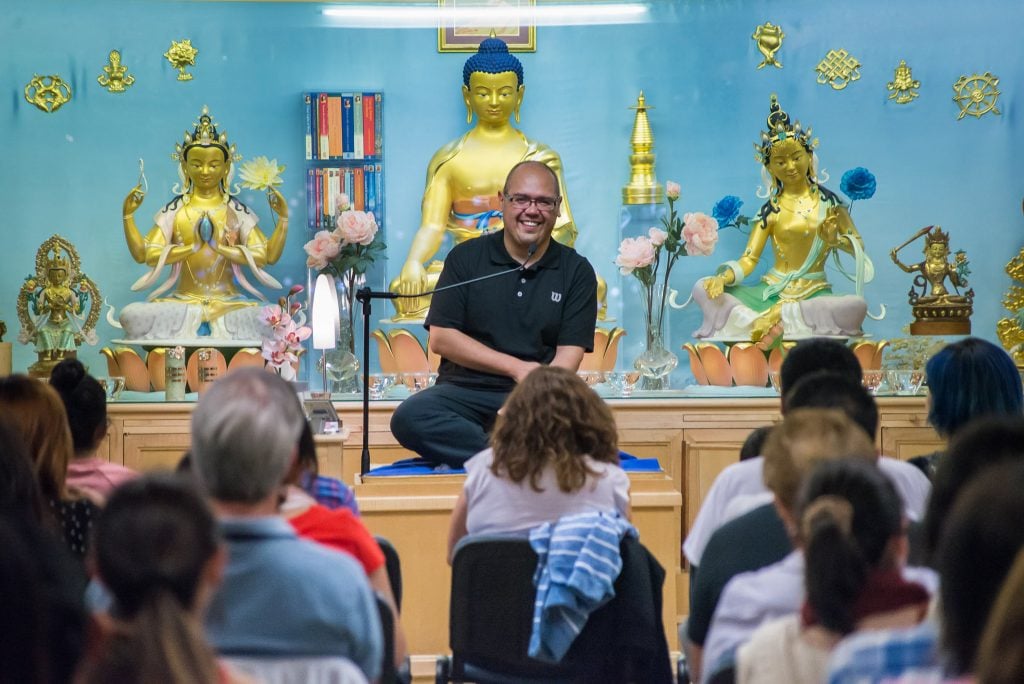 Aula de meditação