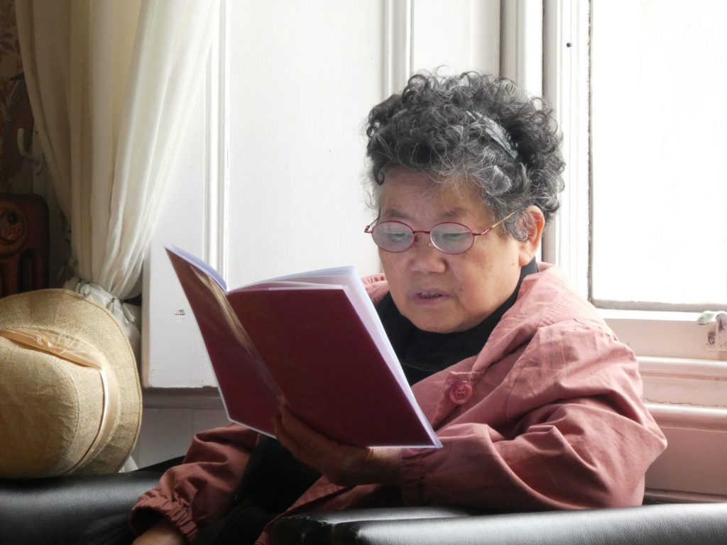Woman Reading lounge