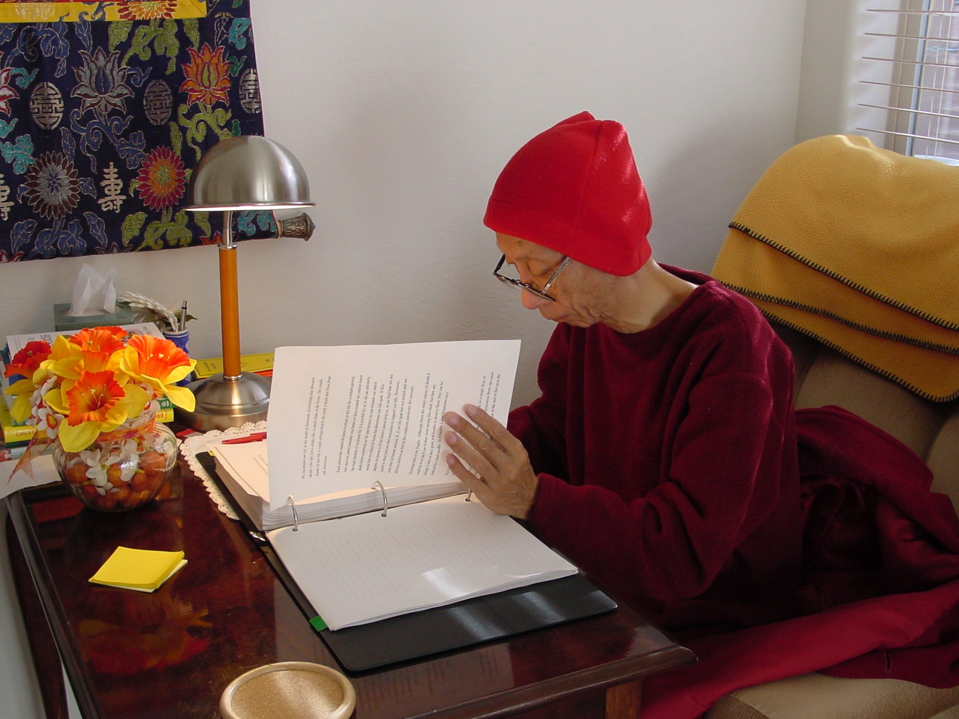 5star Venerable Geshe-la editing reading ginaw