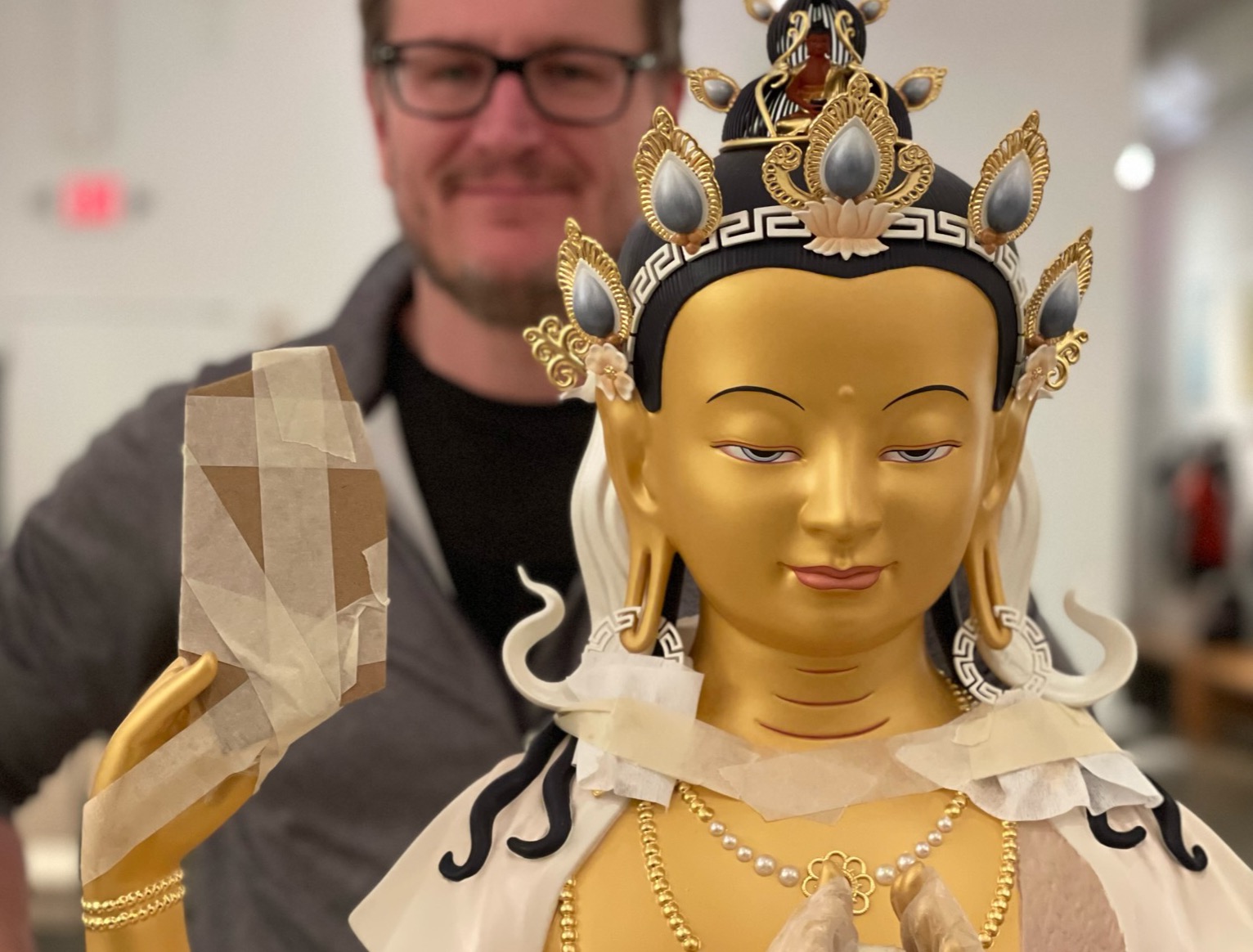 KMC Philadelphia Welcomes New Statues form Kadampa Art Studio